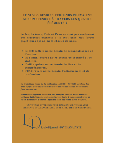 EBook - Les 4 éléments et les besoins profonds | Se percevoir avec un regard différent