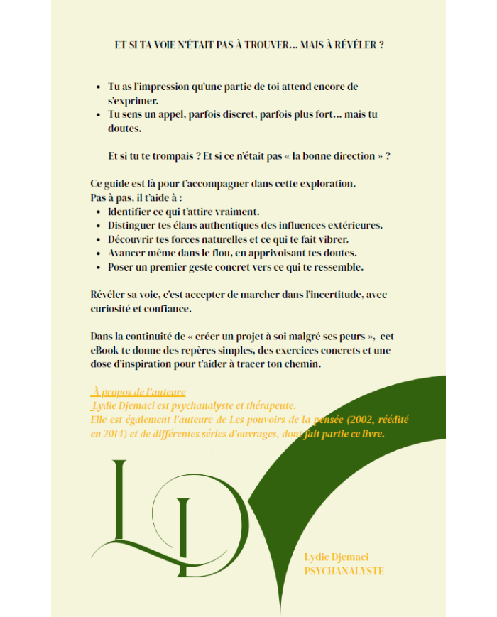 EBook - Révéler sa voie quand on doute encore